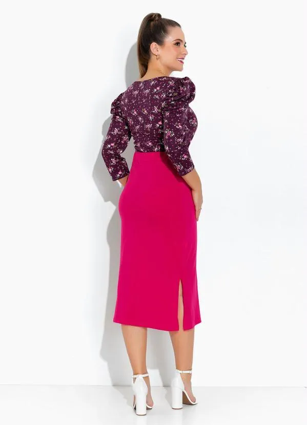 Rosalie - Blusa Floral com Mangas Bufantes 5