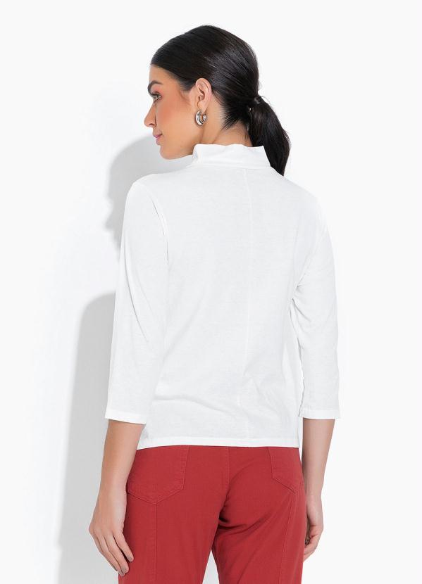 Outlet - Blusa Gola Alta Off White 2