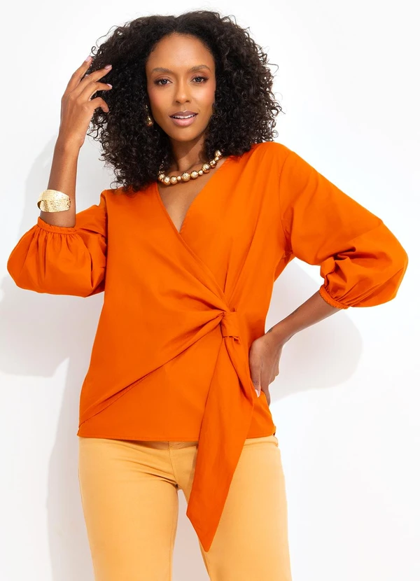 Colcci - Blusa Laranja