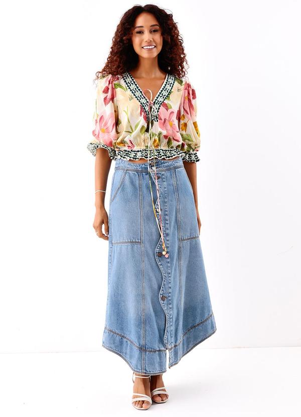 Farm - Blusa Lenço Floral Biriba 3