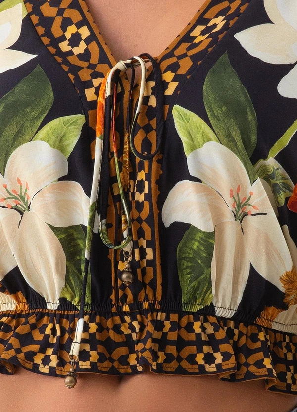 Farm - Blusa Lenço Floral Biriba 3