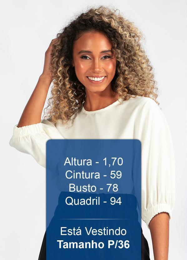 Colcci - Blusa Manga 3/4 de Viscose Off White 5