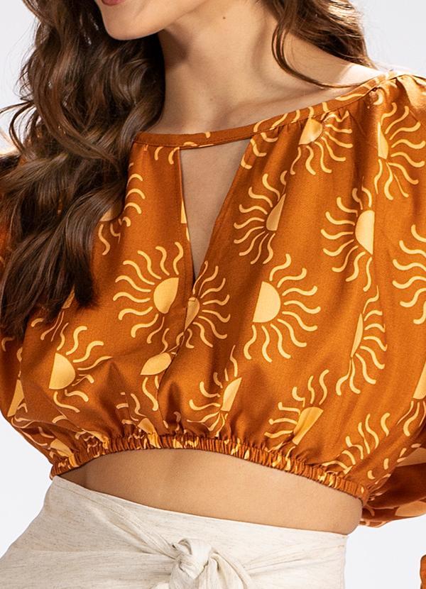 Hering - Blusa Manga 7/8 em Viscose Estampado 6