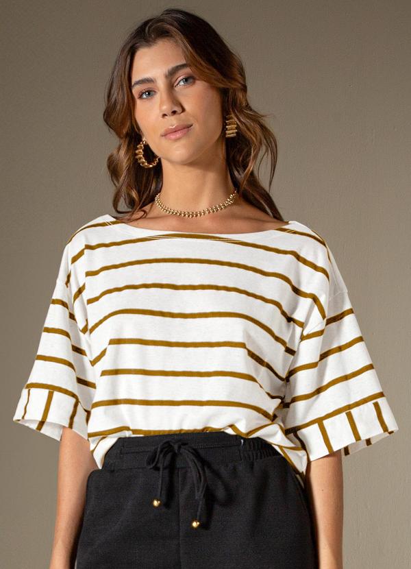 Use Modo - Blusa Manga Ampla Marrom