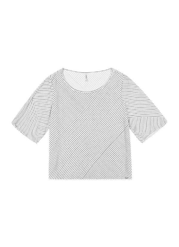 Rezzato - Blusa Manga Curta Ampla Feminino Branco 1