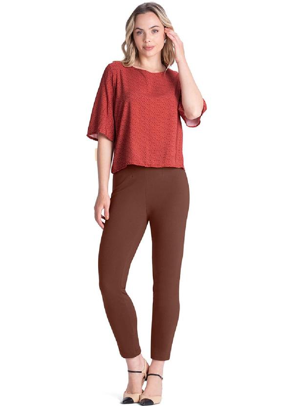 Rezzato - Blusa Manga Curta Ampla Feminino Vermelho 2