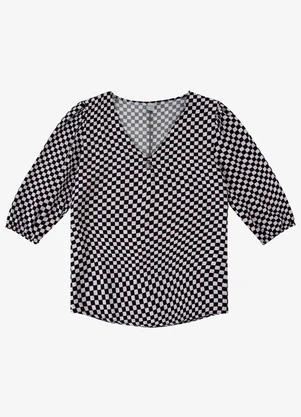 Infinita Cor - Blusa Manga Curta Branco - INFINITA COR