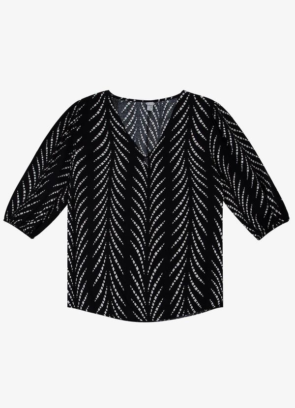 Infinita Cor - Blusa Manga Curta Preto
