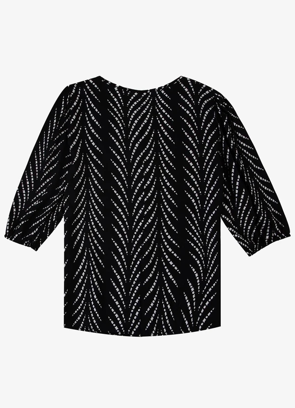 Infinita Cor - Blusa Manga Curta Preto 2