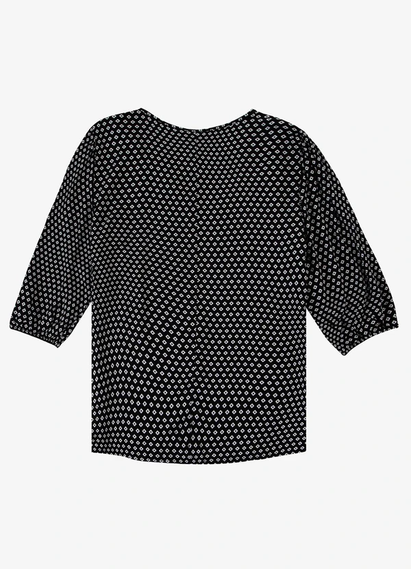 Infinita Cor - Blusa Manga Curta Preto 2