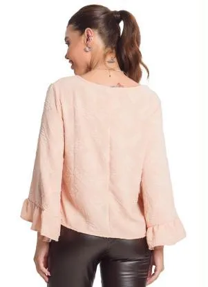 Rovitex - Blusa Manga Longa Feminina Rosa - ROVITEX