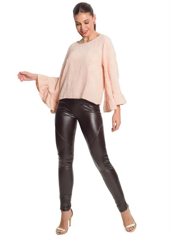 Rovitex - Blusa Manga Longa Feminina Rosa 3