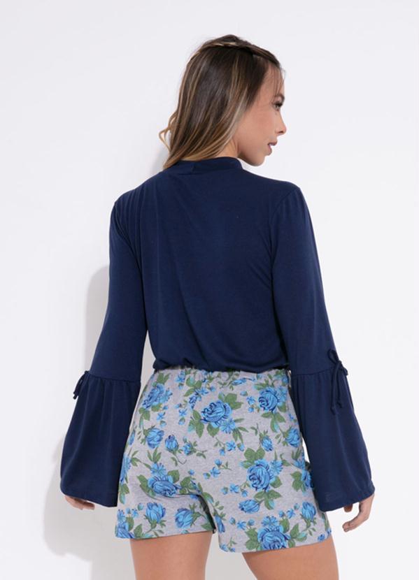 Outlet - Blusa Marinho com Manga 3/4 2