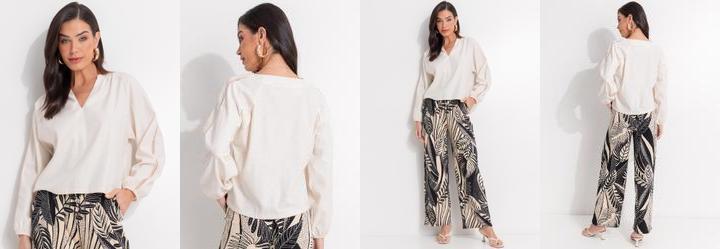 Blusa Natural em Linho