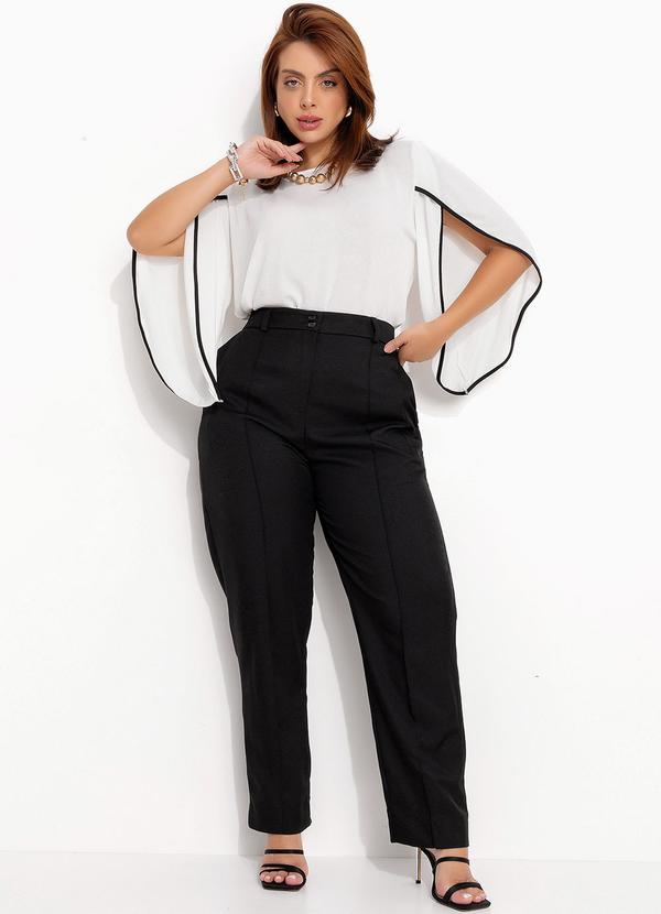 Quintess - Blusa Off White em Malha Texturizada 3