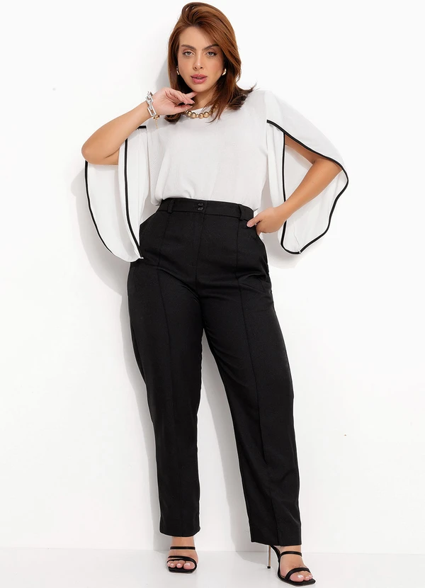 Quintess - Blusa Off White em Malha Texturizada 3