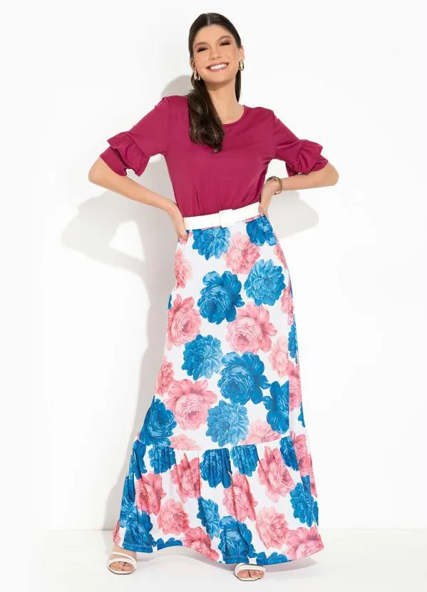 Rosalie - Blusa Pink com Babado nas Mangas 4