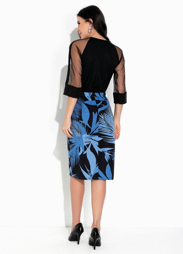 Rosalie - Blusa Preta com Manga em Tule 10