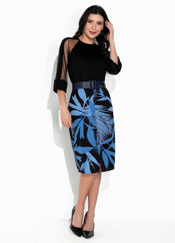 Rosalie - Blusa Preta com Manga em Tule 9