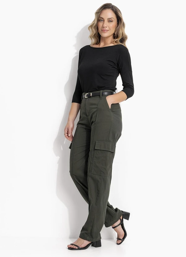 Quintess - Blusa Preta com Mangas 3/4 10