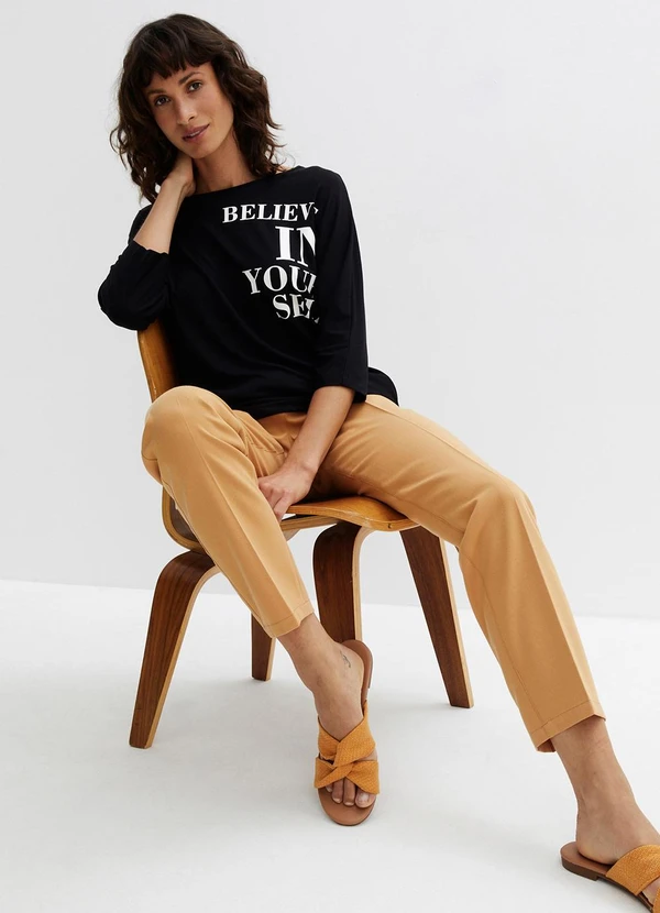 bonprix - Blusa Preta em Malha de Viscose 2