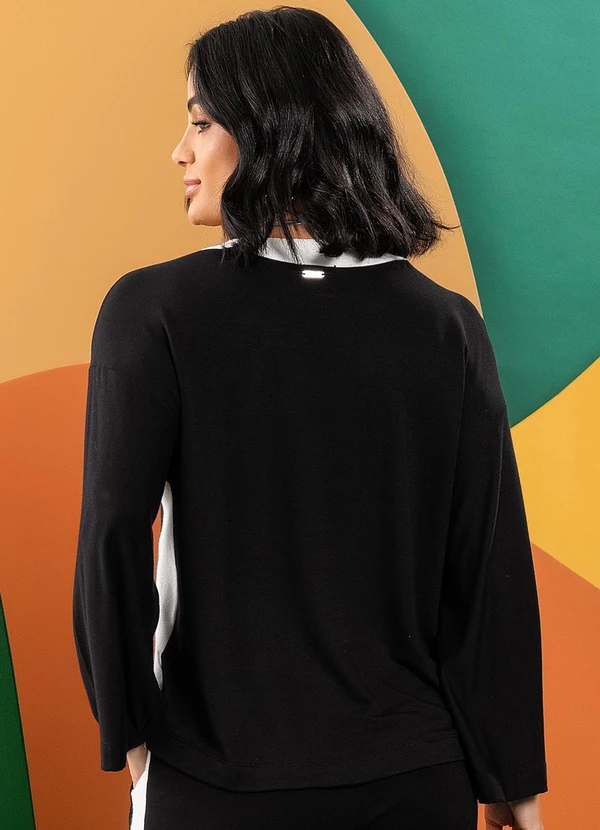 Quintess - Blusa Preto em Molecotton 4