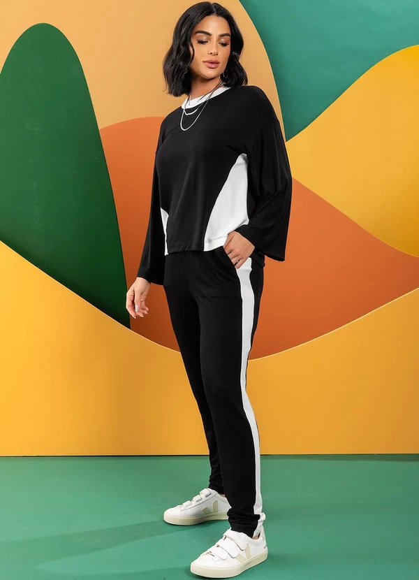 Quintess - Blusa Preto em Molecotton 3