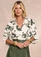 Doce Trama - Blusa Soft Garden em Plano Viscoflow Estampado - variação: Estampado