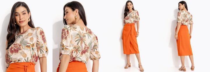 Blusa Sol Tropical em