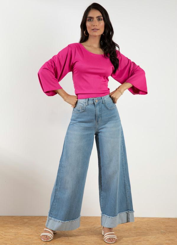 Outlet - Blusa Soltinha com Amarração Costas Pink 3