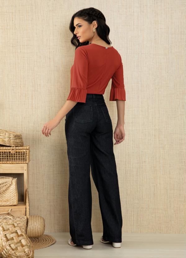 Quintess - Blusa Telha com Babado nas Mangas 6