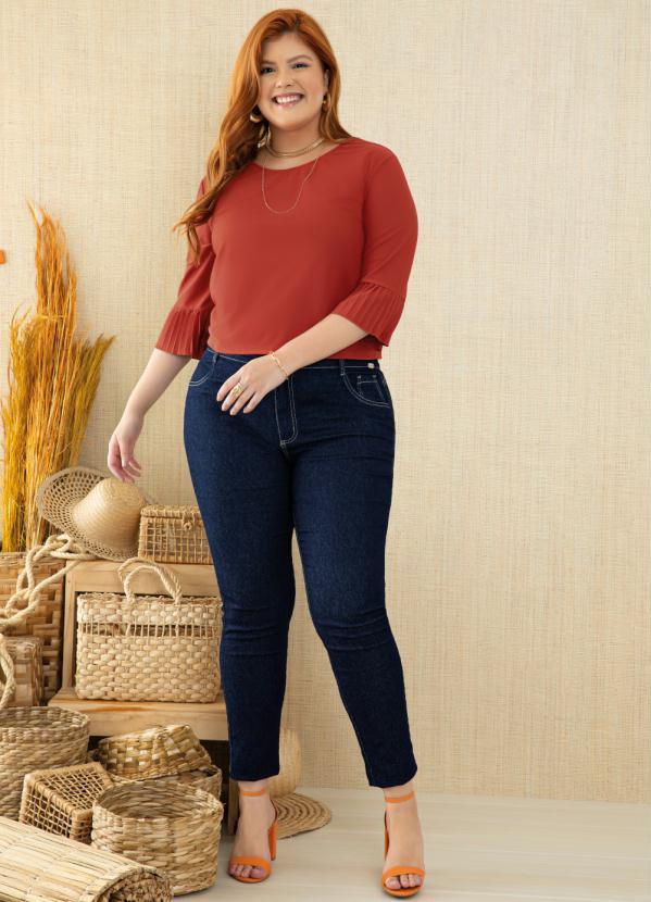 Quintess - Blusa Telha com Babado nas Mangas 2