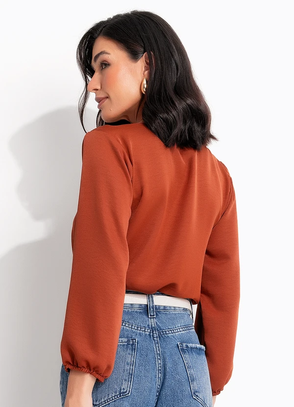Quintess - Blusa Telha em Crepe Sarjado 2