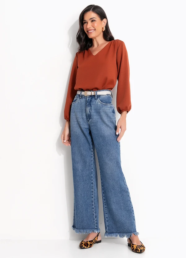 Quintess - Blusa Telha em Crepe Sarjado 3