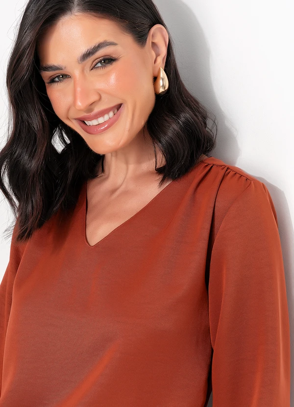 Quintess - Blusa Telha em Crepe Sarjado 5