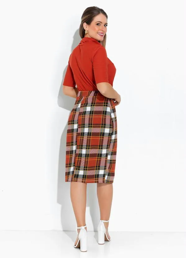 Rosalie - Blusa Terracota com Gola Rolê 5