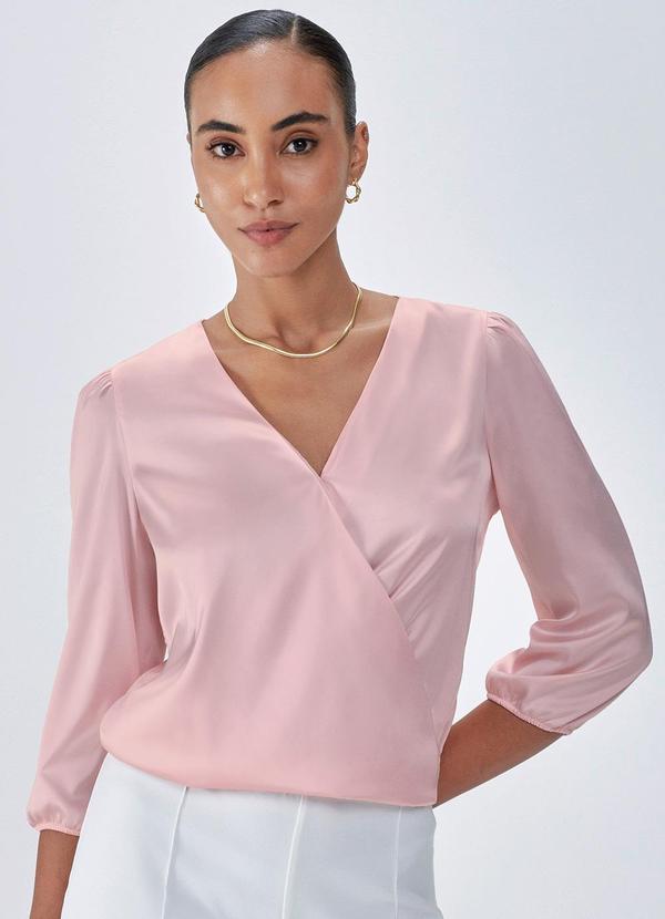 Principessa - Blusa Transpassada Rosiele Rosé 1