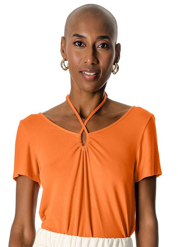 Rovitex - Blusa Tricot Feminina Laranja