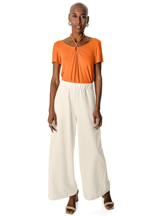 Rovitex - Blusa Tricot Feminina Laranja 3