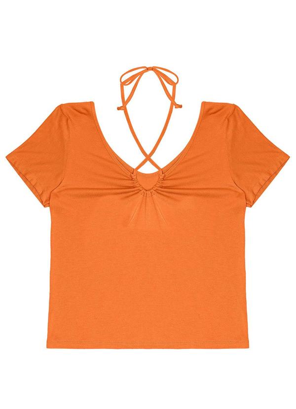 Rovitex - Blusa Tricot Feminina Laranja 4