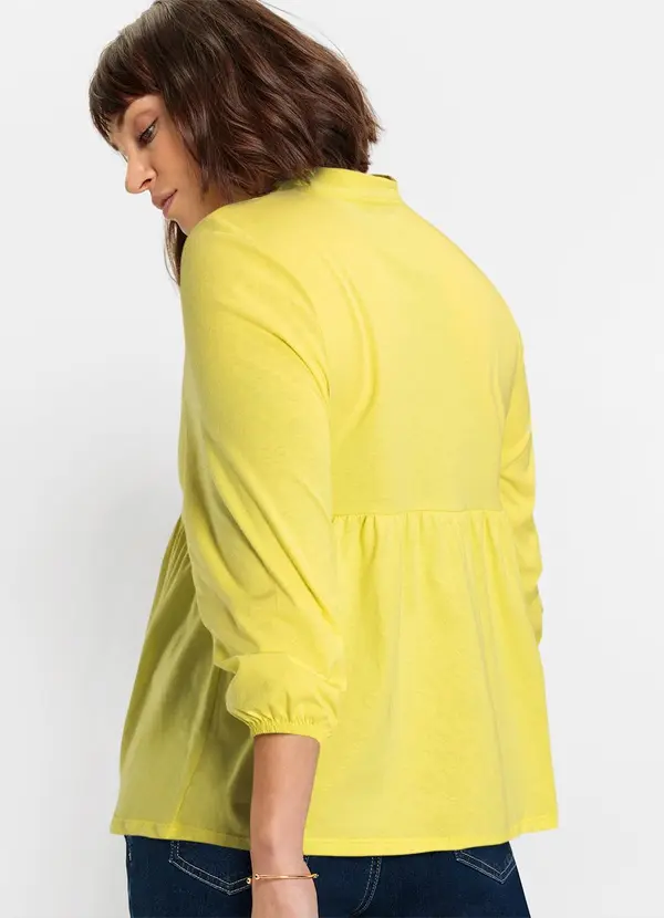 bonprix - Blusa Verde Lima em Malha de Algodão 2