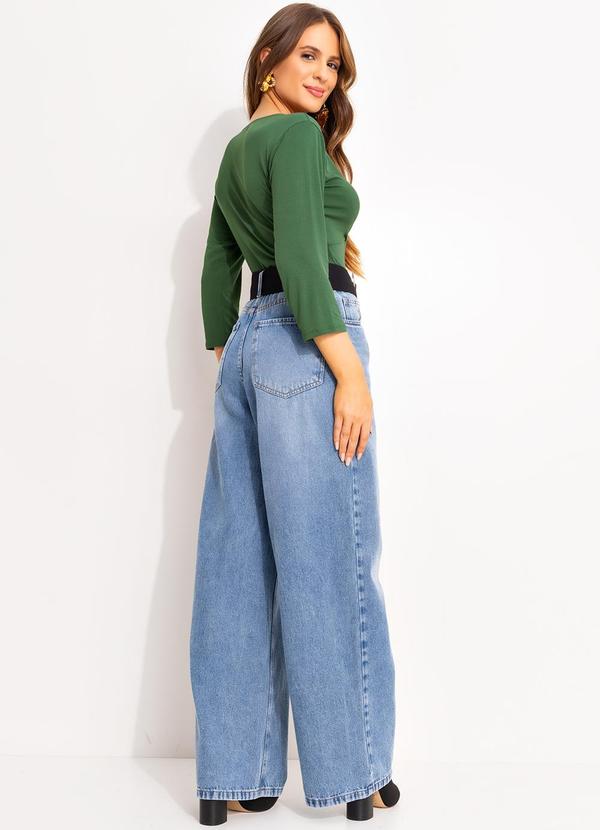 Quintess - Blusa Verde Oliva em Malha de Viscose 4