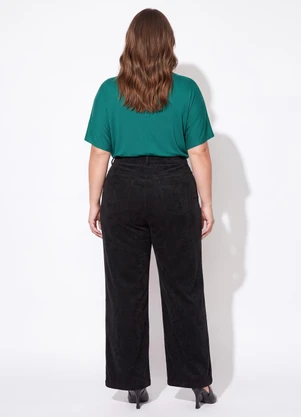 Quintess - Blusa Verde Soltinha com Gola - QUINTESS