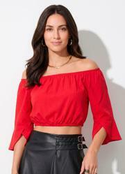 Blusa Vermelha com El�stico