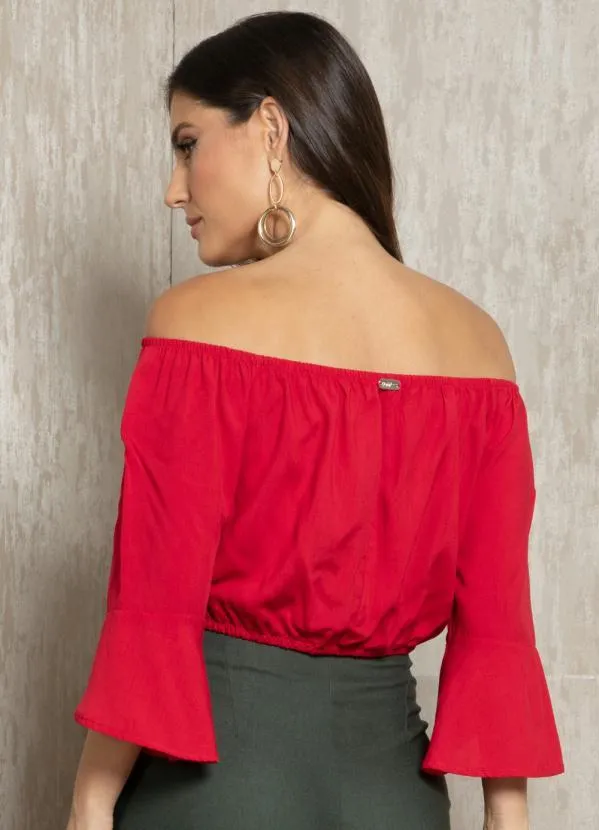 Quintess - Blusa Vermelha com Elástico 2