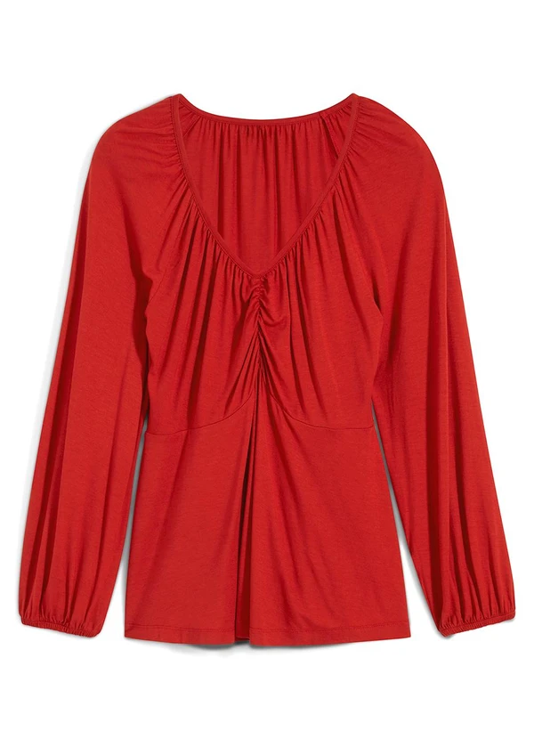 bonprix - Blusa Vermelha em Malha de Viscose 7