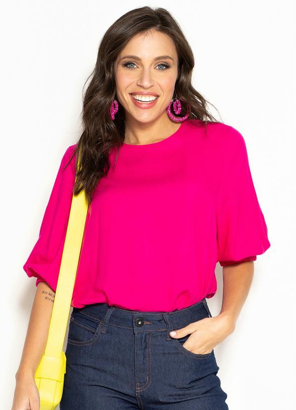 Colcci - Camiseta de Viscose Rosa