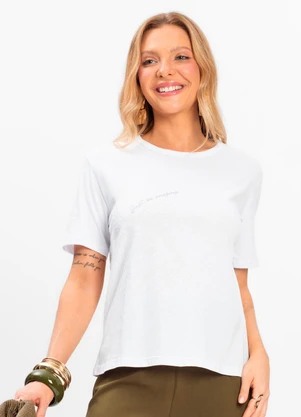 Rovitex - A Camiseta Básica Unissex Branco - ROVITEX