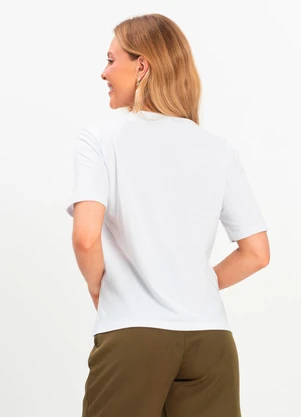 Rovitex - A Camiseta Básica Unissex Branco - ROVITEX