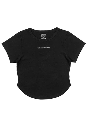 Soft Bonni - Baby Tee Teen Feminino Preto - SOFT BONNI